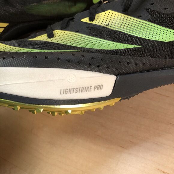 Adidas Adizero Ambition Athletic Black Green Track Spikes GY8401 Men's Size 12 - Picture 8 of 9